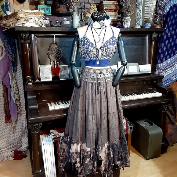 Gypsy Rose Festival Boho Hippie Halter Top - Picture 9 of 16